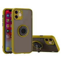 Rugged 360° Magnetic Ring Case for iPhone 12/12 Pro 6.1&quot; YELLOW - £6.12 GBP