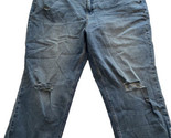Candace Cameron Bure Woman Petite Stone Washed Boyfriend Jeans Size 22WP - $42.74