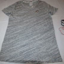 PINK Victoria&#39;s Secret XS xsmall Sleepwear Sleep Shirt V Neck Grey White... - £20.56 GBP