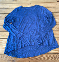 belle kim gravel NWOT women’s rayon spandex ruched back shirt size M blue x6 - £13.12 GBP