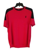 Spyder Active PROWEB Mens Red Stretch Short Sleeve Fitness T-Shirt Size ... - $12.86