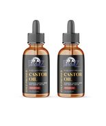 Castor Oil USDA Certified Organic Glass Bottle Pure Cold-Pressed - (8oz) 100% Na - £13.87 GBP