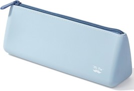 Mr. Pen- Silicone Pencil Case Pouch, Muted Blue, Aesthetic Triangular De... - $16.58