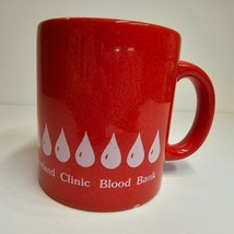 Waechtersbach W. Germany Mug Cup Red Cleveland Clinic Blood Bank Vintage AS IS - £11.56 GBP
