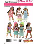 Simplicity 1928 Pattern to make many different 18&quot; doll outfits - £4.35 GBP