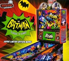 Batman 66 SUPER Limited Ed Pinball Machine FLYER Original Super Hero Adam West - £96.80 GBP