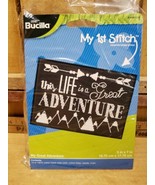 BUCILLA My First Stitch Counted Cross Stitch Kit-This Life Is A Great Ad... - $13.12