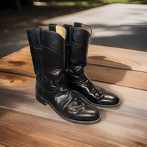 Justin Womens Boots Size 7B Cora Western Cowgirl Core Roper L3703 Black ... - $46.97