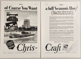 1928 Print Ad Chris-Craft Wooden Cabin Cruiser Boats Chris Smith Algonac,MI - £22.23 GBP