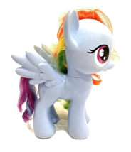 Rainbow Dash My Little Pony Large Figure Plastic Head Turns MLP Toy 2013 8&quot; - £5.44 GBP