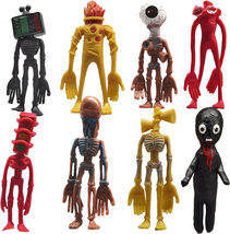 8 PCS Siren Head Toys Siren Head Horror Model Action Figures Toys Home Decoratio - $19.56