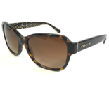 Coach Sunglasses HC 8232 L1010 550713 Tortoise Cat Eye Frames Brown Lenses - $69.91
