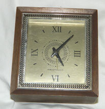 AS IS Vintage Classic Westclox Brand with Alarm and Wood Grain Finish Wi... - $10.84