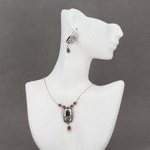 Retired Silpada Sterling Sandstone Spiral Necklace &amp; Earrings Set N1190 W0895 - $44.95