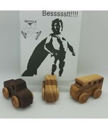 Wooden Trucks Picture Holder Set of 3(1 slotted holder) - $198.31 MXN
