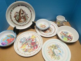 Puss In Boot Child 8-pce Dish Set Pecos Oneida Melamine Plates Bowls Cup... - $49.46