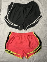 Nike Shorts Women’s Size Large Pink &amp; Black Dri Fit Activewear Lot Of 2 - $16.00