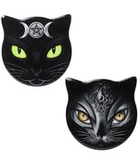 Alchemy Gothic Triple Moon Sacred Black Cat Witchy Ceramic Coasters CC16... - £6.26 GBP+