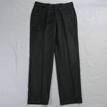 St Croix 34 x 32 Gray Straight Superfine Flat Front Wool Dress Pants - £22.07 GBP