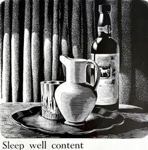 White Horse Scotch Whisky 1955 Advertisement Distillery UK Import Woodcu... - $39.99