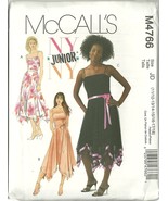 McCall&#39;s Sewing Pattern 4766 Misses Junior Dress Sz 11 12 13 14 15 16 17... - £7.86 GBP