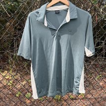 Short Par 4 Polo Shirt Mens XL Green Golf Short Sleeve Performance - £13.19 GBP