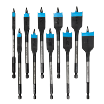 Spyder 10-Piece x 6-in Woodboring Spade Drill Bit Set - $22.41 CAD