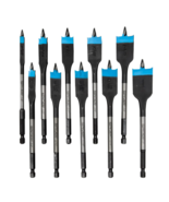 Spyder 10-Piece x 6-in Woodboring Spade Drill Bit Set - $293.82 MXN