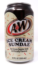 A&amp;W ICE CREAM SUNDAE SODA 1-CAN, SUPER HARD TO FIND LIMITED EDITION - NEW! - $129.82 MXN