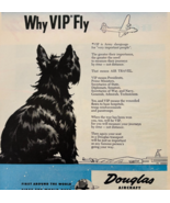 1944 Douglas Aircraft Airline Advertisement Scottie Scottish Terrier WW2... - €25,68 EUR