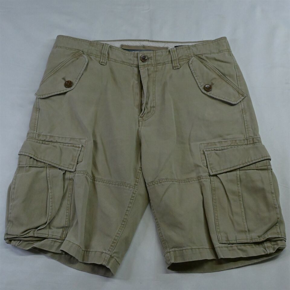 Primary image for Banana Republic 30 x 11" Khaki Twill Button Pocket Cargo Shorts
