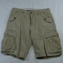 Banana Republic 30 x 11&quot; Khaki Twill Button Pocket Cargo Shorts - £8.61 GBP