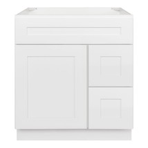 30&quot; Vanity Sink Base Cabinet with Right Drawers Alpina White by LessCare - $614.79