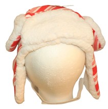 Dog Pet M/L Hat Bomber Cap - Holiday Pet Costume Stripe Trapper Hat Med/Large - £7.86 GBP