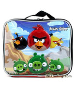 ANGRY BIRDS and Green Pigs Blue Soft Insulated Lunch Bag Box Tote PVC Free - £19.91 GBP