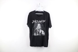 Y2K Mens L Distressed 2017 State of the World Tour Janet Jackson Band T-Shirt - £27.59 GBP