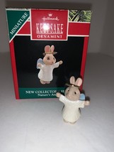 1990 Hallmark Miniature Keepsake Ornament Christmas Nature&#39;s Angels Rabbit Angel - £7.74 GBP