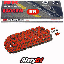 Honda CBR 1000RR Red Chain RK GXW 150 Link-530 XW-Ring for Extended Swingarm - £172.04 GBP