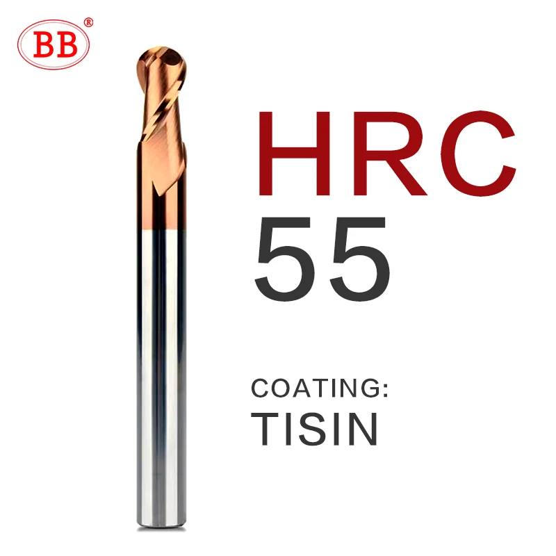 BB Ball Nose End Mill Tungsten Carbide Cutter CNC Router Bit Milling Too... - $3,045.78 MXN