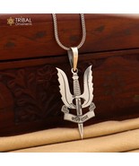 925 Sterling silver trident design balidan pendant tribal ethnic jewelry nsp1068 - $69.29 - $138.59