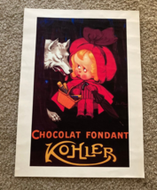 Chocolat Fondant Kohler Little Red Riding Hood Poster - £15.63 GBP