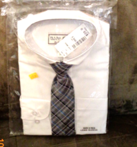 Joseph A Banks Dress Shirt &amp; Tie - Child&#39;s Size 8 - Long Sleeved - £3.88 GBP