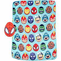 Marvel Comics Spider-Man Easter Heroes Travel Blanket &amp; Nogginz Set Blue - £33.55 GBP