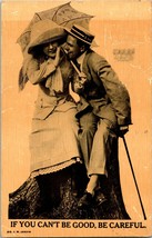 Vtg Postcard 1911 Romance - If You Can&#39;t Be Good, Be Careful - Co J. B. Janer - £8.16 GBP