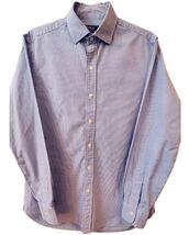 Polo Ralph Lauren Button Down Shirt Mens Blue White Gingham Check Sz 15 ... - $18.63