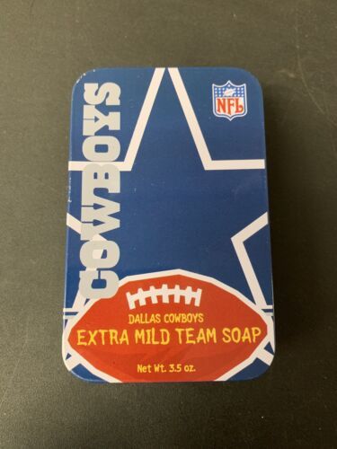Dallas Cowboys Collectible Tin Extra Mild Team Soap Sealed With Toothbrush - $26.14
