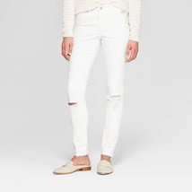 Women&#39;s High-Rise Destructed Stain Repel Jeggings - Universal Thread Whi... - £19.51 GBP
