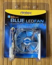 BNIP ANTEC Case Cooling Fan Blue LED 80MM Fan - £14.94 GBP