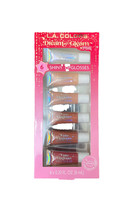 L.A. Colors Dream To Gleam Iridescent Lip Color 6 PCs Shiny LipGlosses - $13.00