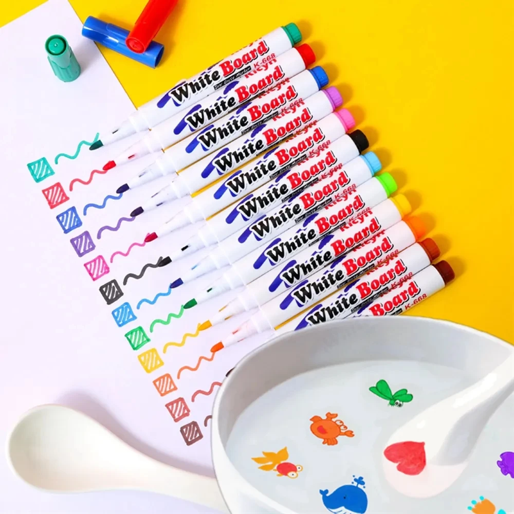 Magical Water Painting Pen Water Floating Doodle Pens Kids Drawing Early - £15.90 GBP+